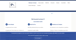 Desktop Screenshot of fabriqueamusique.fr